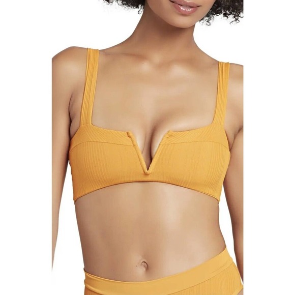 l*space Other - NWOT L*Space Women’s Lee Lee Ribbed Bikini Top Mandarin, Sz - Small (B248) $99